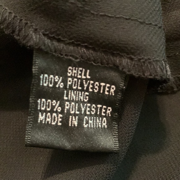 ADRIANNA Papell Blurred Chiffon Sleeveless Dress Drop Waist Blue/Black Women’s 4 - Picture 9 of 14